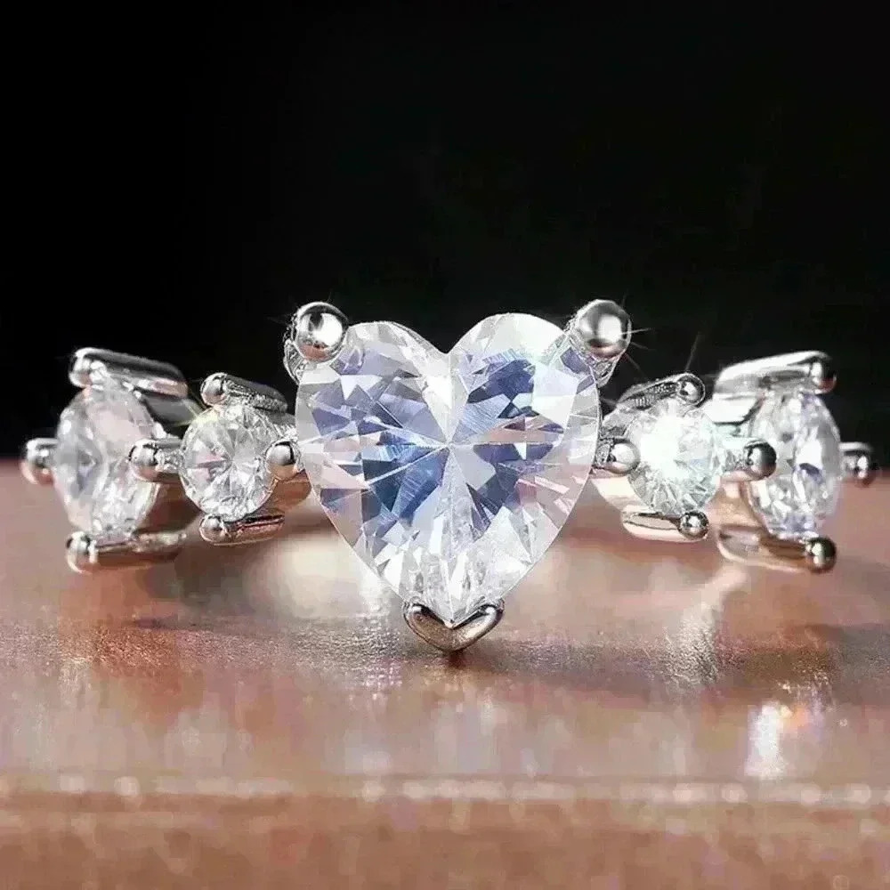 🎁 New Fashion Exquisite Promise Eternal Love Heart Ring, GPMB1523